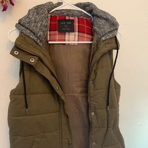 Olive green vest